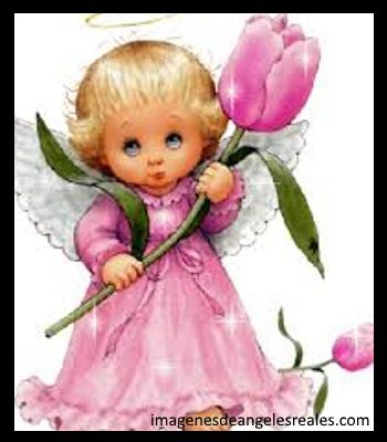 imagenes de angeles y niñas animadas